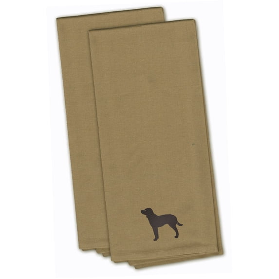 American Water Spaniel Tan Embroidered Towel Set of 2