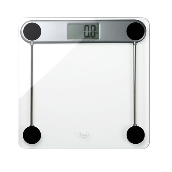 American Weigh Amw-330lpg Low Profile Glass Top Digital Bathroom Scale 330 X 0.2