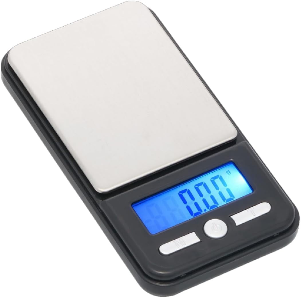 Compact Black Stainless Steel Digital Pocket Scale
