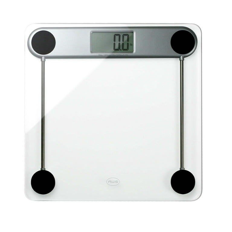 American Weigh Scales Achiever Series High Precision Digital Body Mass  Index Bathroom Body Weight Scale 400LB Capacity - Black