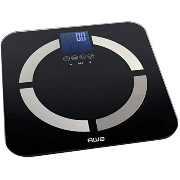American Weigh Scales QUANTUM2K Quantum-2k 72165 Bathroom Scale, Stainless Steel