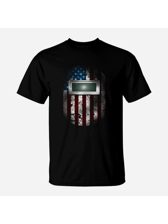 American Welding Hood Shirt Welder Dads TShirt