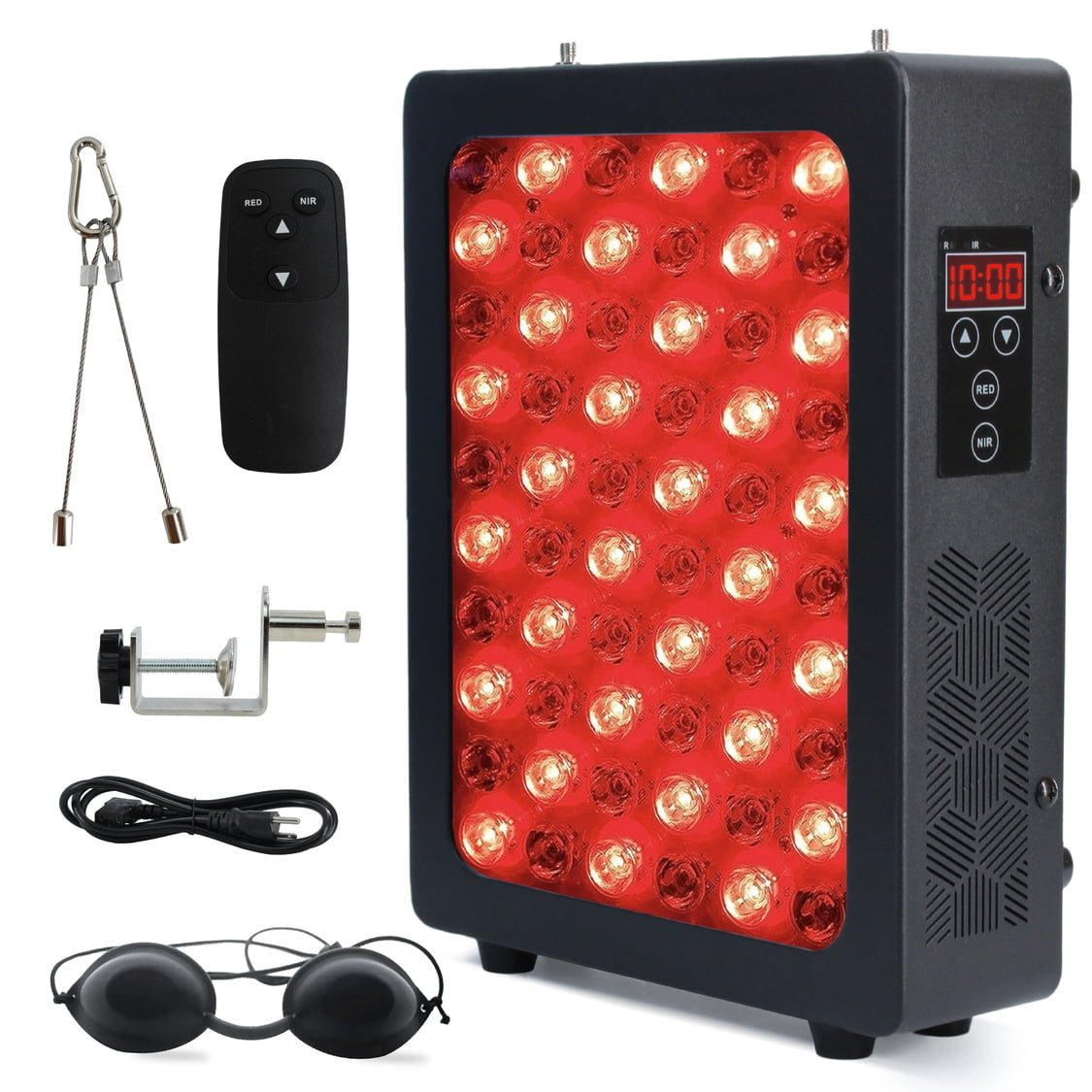 American Wellness Authority FX300 Red Light Therapy for Face, Hanging Device, with Remote Control, Timer & Infrared Light Therapy for Body