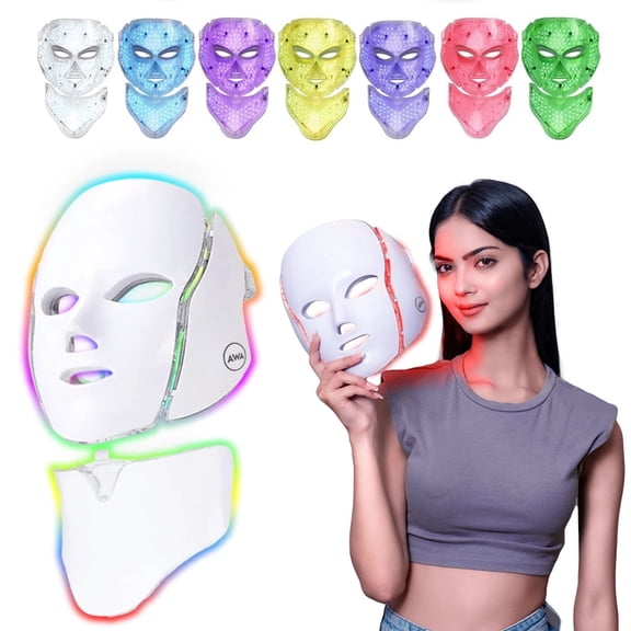 American Wellness Authority LX100 Red Light Therapy for Face & Neck with 7-Color LED Light Modes, HSA FSA Eligible Items Only List