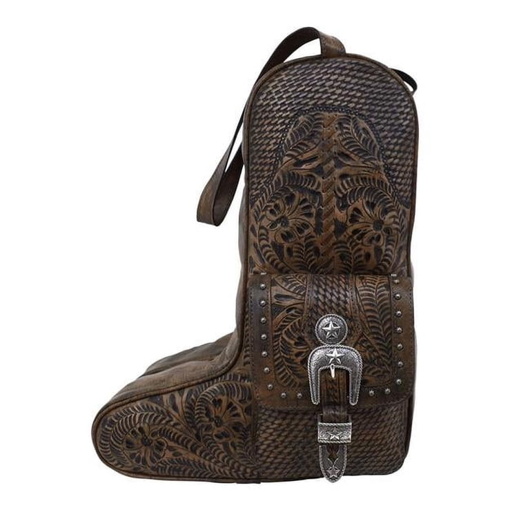American West 8583736 Retro Romance Boot Bag, Charcoal  display picture 3