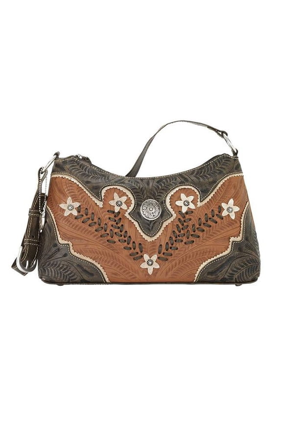 American West Desert Wildflower Zip-Top Shoulder Bag