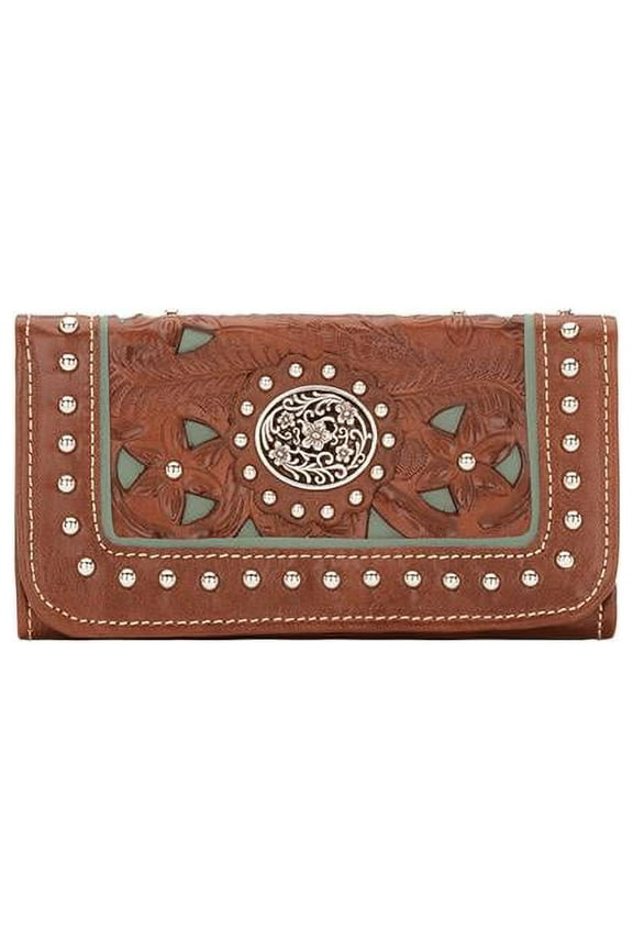 American West Lady Lace Ladies' Tri-Fold Wallet