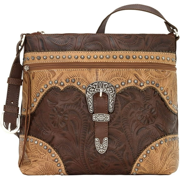 American West Leather Shoulder Bag Purse