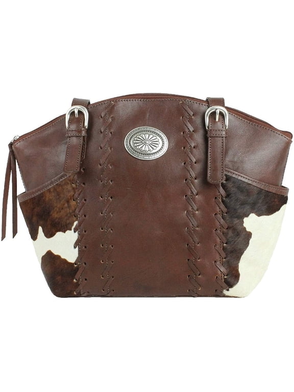American West Pendleton Pony Leather Bucket Tote Brown 4385263