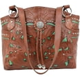 thumbnail image 1 of American West Women's Handbag Genuine Leather Tote Hand Tooled Stylish Every Day Purse, 1 of 7