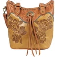 thumbnail image 1 of American West Women's Handbag Genuine Leather Tote Hand Tooled Stylish Every Day Purse, 1 of 7