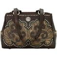 thumbnail image 1 of American West Women's Handbag Genuine Leather Tote Hand Tooled Stylish Every Day Purse, 1 of 8