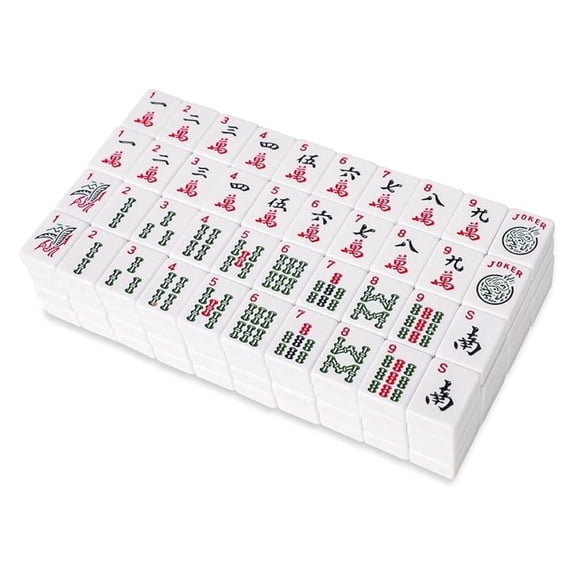 American Western Mahjong Tiles XYT 166-Pcs Classic For Board Game Night Entertainment Replacement Set