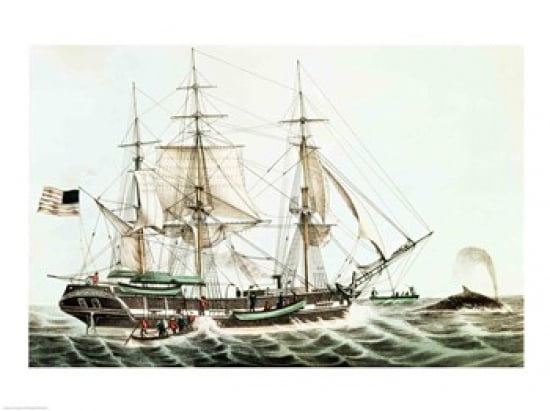 American Whaler Canvas Art - (24 x 18)