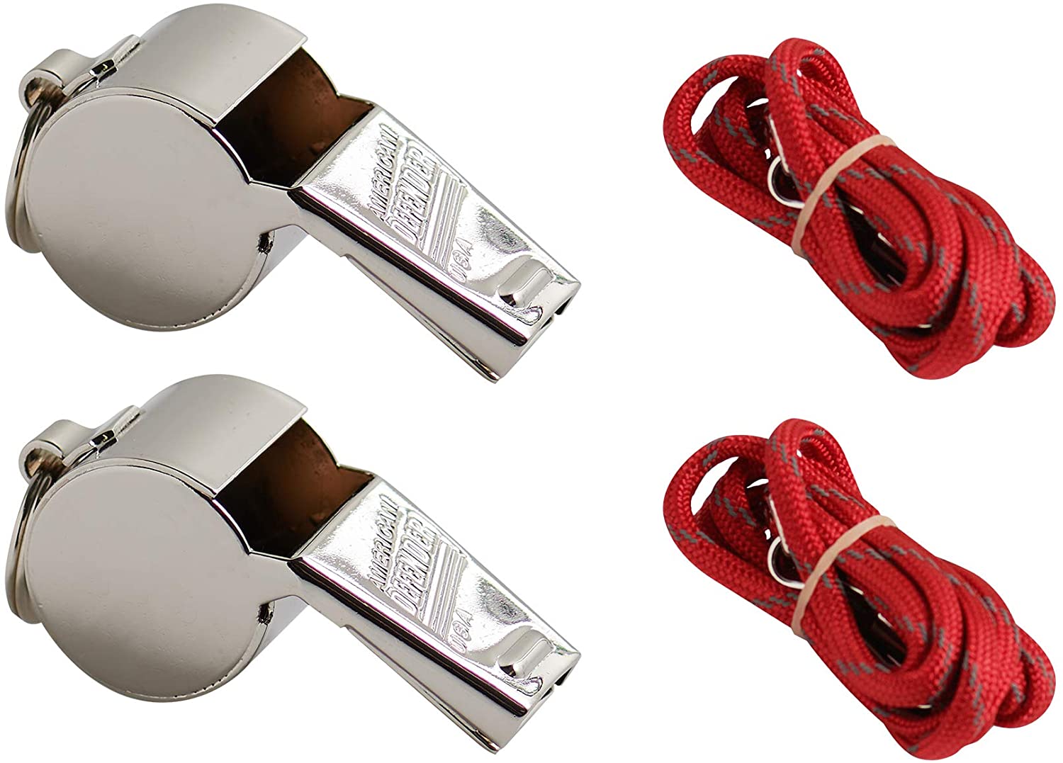 American Whistle Corporation 2 Pack Defender Brass Whistles with