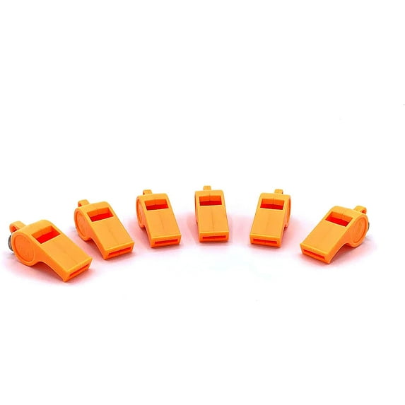 American Whistle Corporation Safety Whistle, Patriot 6-Pack, Orange