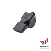 American Whistle Corporation Victory 115 dB Pealess Plastic Black Whistle - For Referees, Coaches