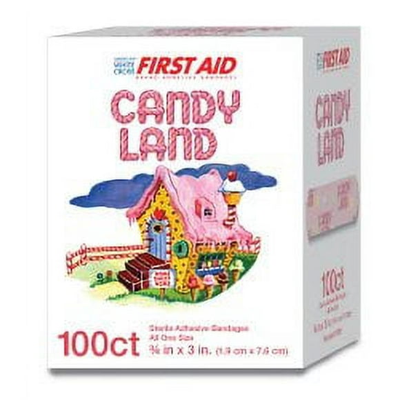 American White Cross Stat Strip Adhesive Strip, Plastic, 100/Box (980584_BX)