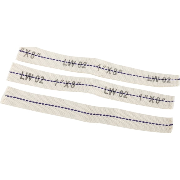 World Marketing Company Flat Lamp Wick Lampwick - Precut, 1" x 8" - 3 Count