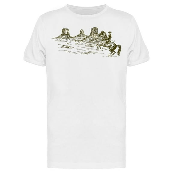 American Wild West Desert T-Shirt Men -Image by Shutterstock, Male XX-Large