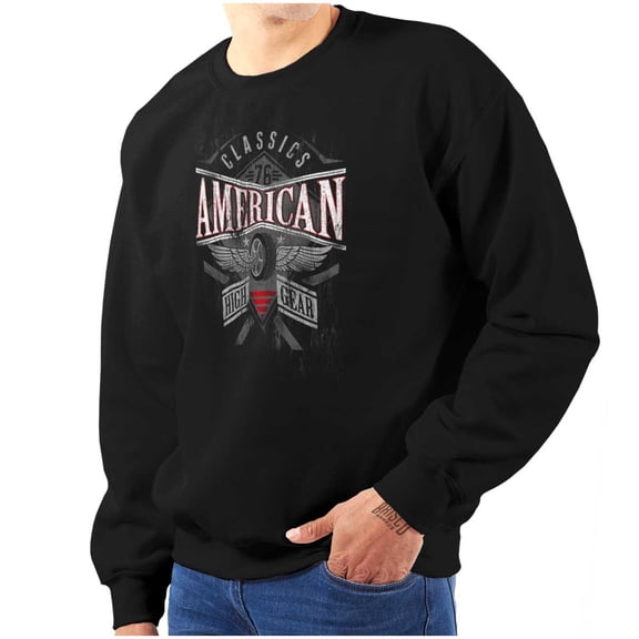 American Winged Wheel Vintage Racing Sweatshirt for Men or Women Brisco Brands L