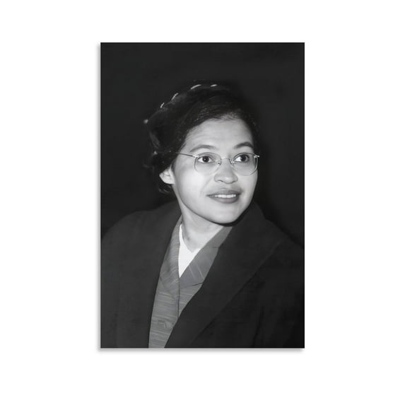 American Women Activists Rosa Parks Retro Poster Rosa Parks Retro Poster Canvas Art Poster and Wall Art Picture Print Modern Family bedroom Decor Posters 12x18inch(30x45cm)