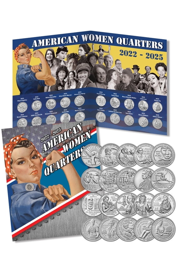 American Women Quarters Complete set in Coin Folder (2022-2025)