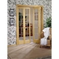 thumbnail image 1 of American Wood 853728 32 x 80 in. Full Glass Pioneer Bifold Door, Unfinished Pine, 1 of 1