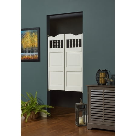 AWC Model 48 Carson City Spindle Top Cafe Door 32"wide Unfinished Pine