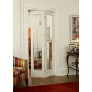 American Wood Pioneer Full Glass Bifold Door, 36-in. x 80-in., Unfinished Pine