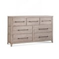 thumbnail image 1 of American Woodcrafters Aurora 7-Drawer White-washed Wood Dresser, 1 of 4