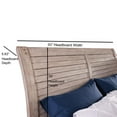 thumbnail image 1 of American Woodcrafters Aurora White-washed Wood King Sleigh Headboard, 1 of 2