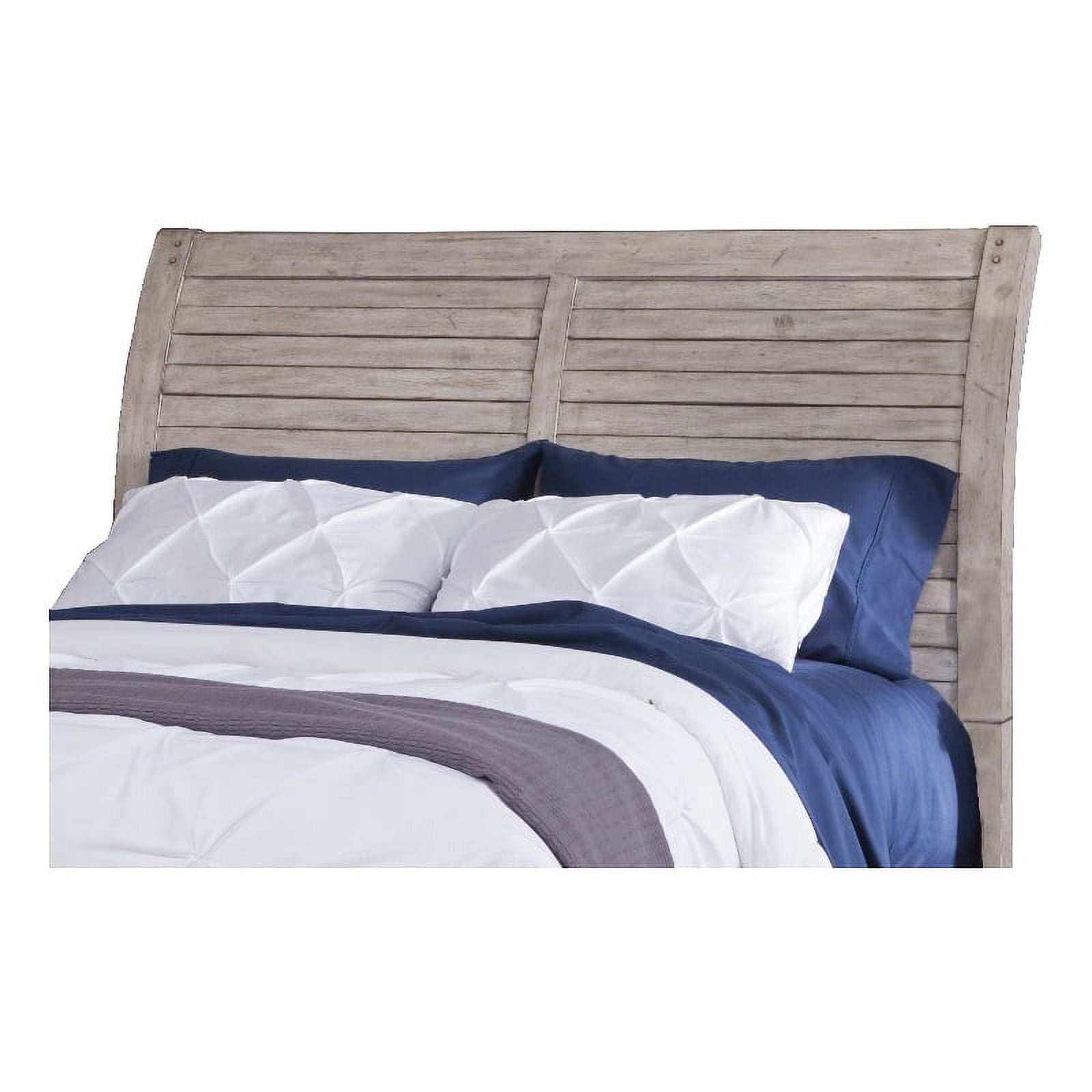 Picture Idea: American Woodcrafters Aurora White Washed Wood Queen Sleigh Headboard