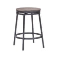thumbnail image 1 of American Woodcrafters Chesson Gray Metal and Wood Backless Counter Stool, 1 of 4
