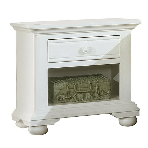 American Woodcrafters Cottage Traditions 1-Drawer Nightstand - White Cottage