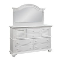 American Woodcrafters Cottage Traditions High Dresser - White Cottage