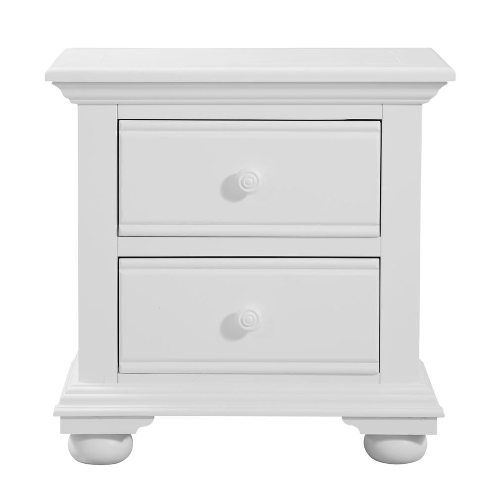 Cottage Traditions Eggshell White 2-Drawer Nightstand
