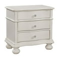 thumbnail image 1 of American Woodcrafters Rodanthe Dove White Three-drawer Wood Nightstand, 1 of 3