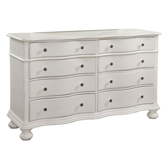 American Woodcrafters Rodanthe Dove White Wood 8-drawer Dresser