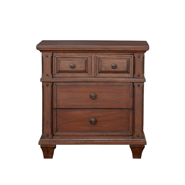 American Woodcrafters Sedona Cherry Finished Wood 3-Drawer Nightstand