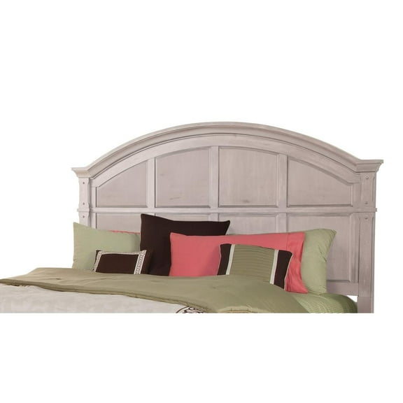 American Woodcrafters Sedona 5/0 Panel Headboard - Cobblestone White