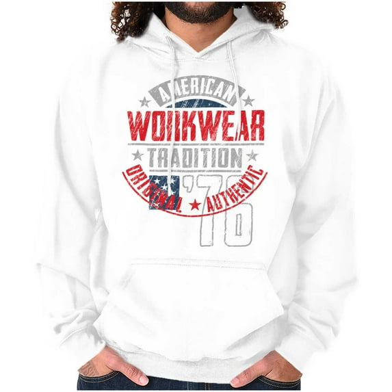 Patriotic American Workwear Tradition Hoodie Sweatshirt Women Men Brisco Brands S