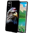 thumbnail image 1 of American-bald-eagle-with-American-flag-2 Phone Case, Designed for Samsung Galaxy S20 FE Case Soft Silicon for women girls boys wife gift,Shockproof Phone Cover, 1 of 1