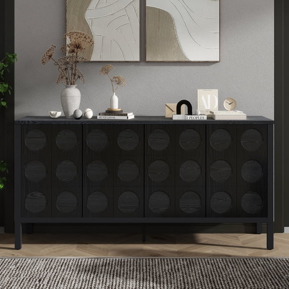 American - design Storage Cabinet | For Primary Living Spaces | MDF and Fir Wood | Solves Compatibility and Functionality Challenges