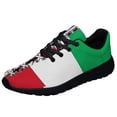 thumbnail image 1 of American flag Italian Italian Roots Family Heritage Shoes Sneakers Black Size 10.5, 1 of 7