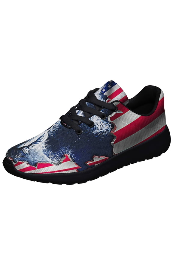 American flag Jesus Cool Jesus Shoes Sneakers Black Size 11.5