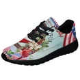 thumbnail image 1 of American flag Wreath Independence Day America The Beautiful Shoes Sneakers Black Size 4.5, 1 of 7