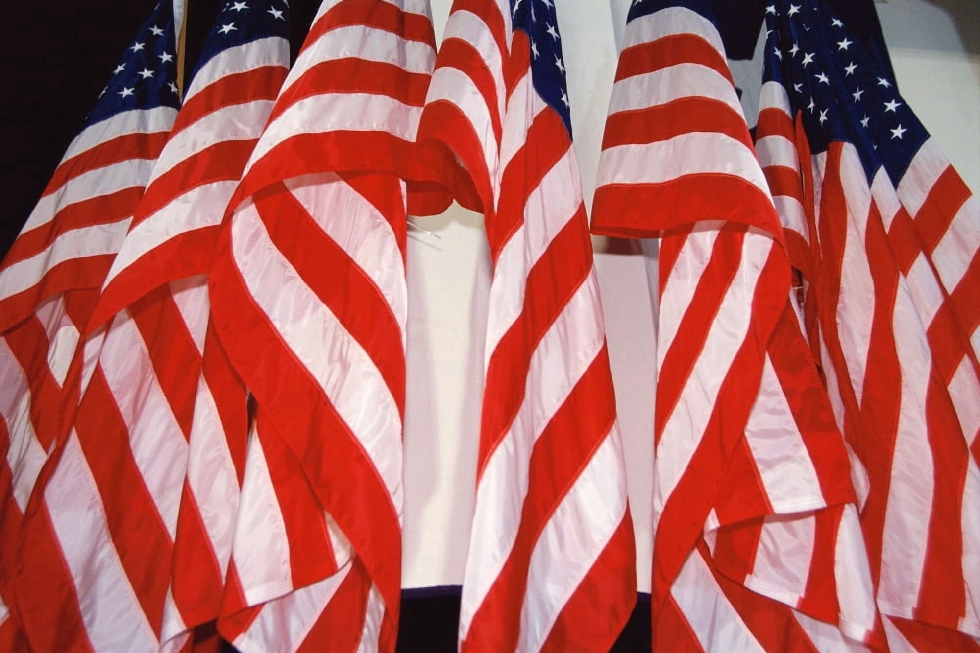 American flags Canvas Art - Panoramic Images (24 x 36)