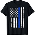 thumbnail image 1 of American flagsBlue line flag T-Shirt, 1 of 4