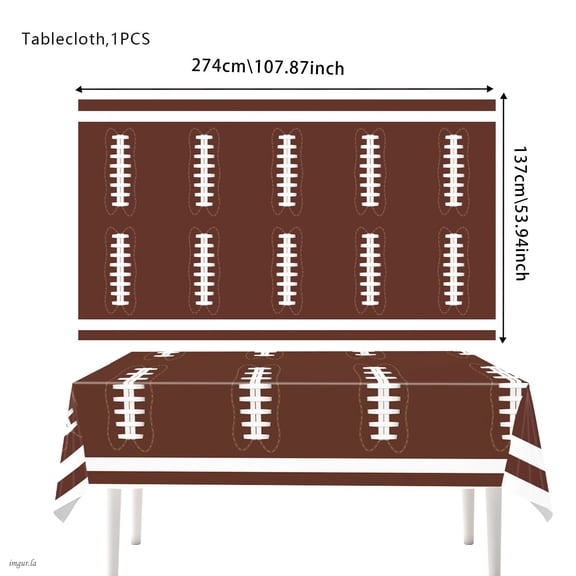American football, football field theme tablecloth Decorative supplies Super Bowl fans table atmosphere tablecloth